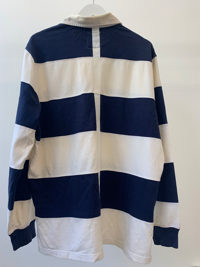 Varsity Yale Blue Long Sleeve Rugby Shirt