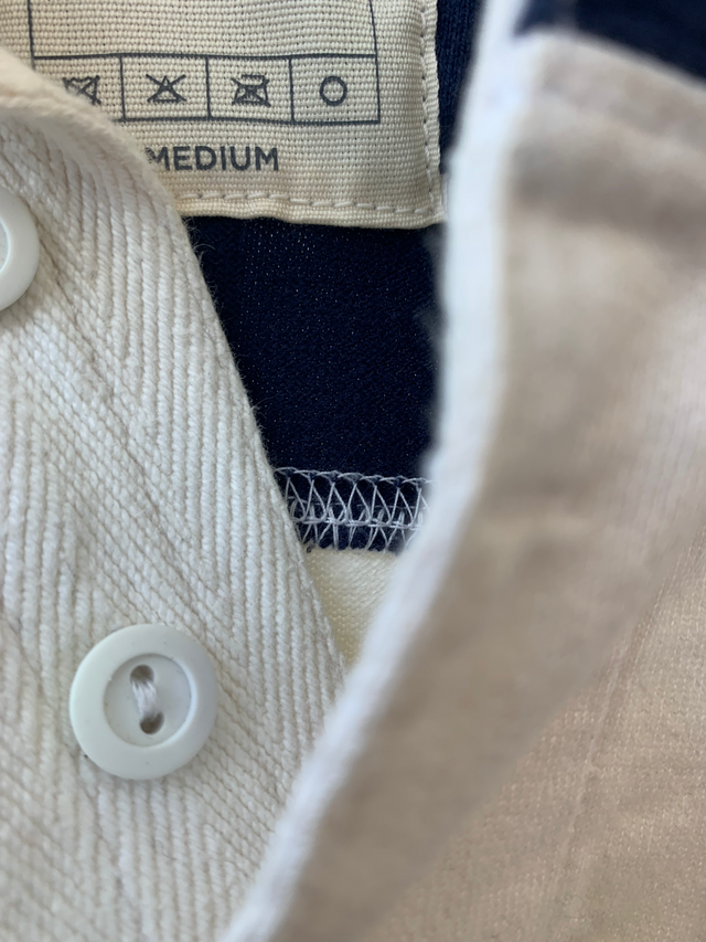 Varsity Yale Blue Long Sleeve Rugby Shirt